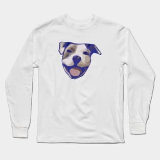 Pitbull pop art - Pitty love - Pibble face - Happy Pitty Long Sleeve T-Shirt